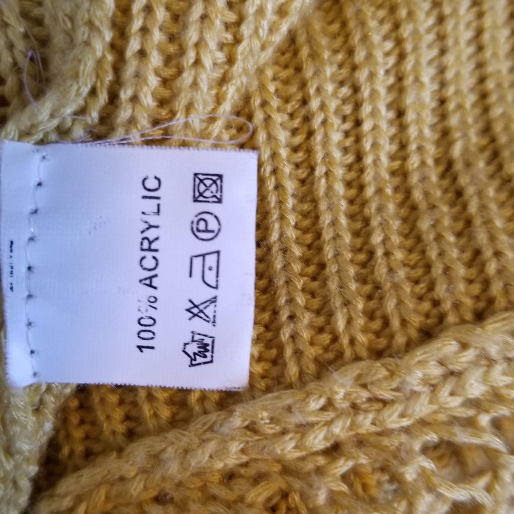 KESSLEY Yellow Sheer Mesh Sweater TU_6